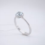 dettaglio sull'Anello Gioiello Fantasia di Acquamarina Comete Gioielli ANQ 300