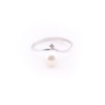 Anello Gioiello Perla Diamante Comete Gioielli ANP 395 fronte