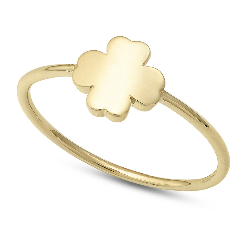 Anello Gioiello Quadrifoglio Oro Giallo 750‰ Ambrosia AAZ 111