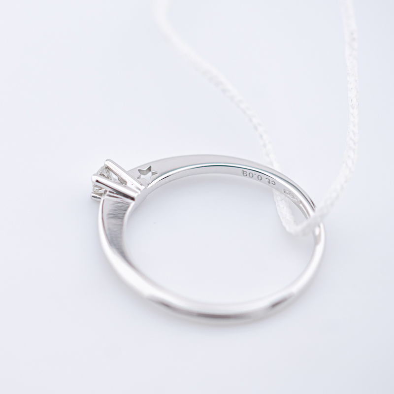 Anello Gioiello Solitario Comete Gioielli ANB 2497 dettaglio posteriore