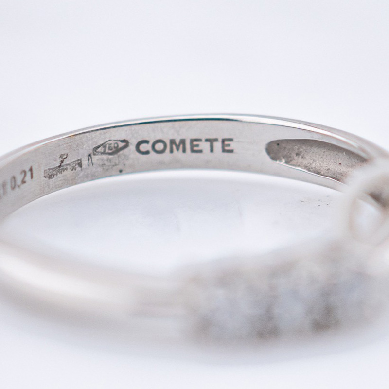 Anello Gioiello Trilogy Comete Gioielli Oro e Diamante ANB 1688 dettaglio interno