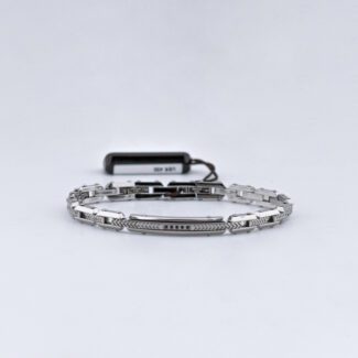 bracciale faces in acciaio di comete gioielli uomo ubr 456