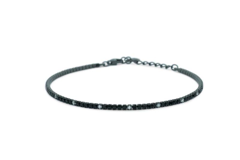 bracciale-tennis-argento-nero-zirconi-nero-bianco-diludo-brtcnnalt Bracciale Tennis Argento Nero Zirconi Nero Bianco Diludò BRTCNNALT