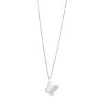 girocollo gioiello farfalla oro zirconi ambrosia agz 286