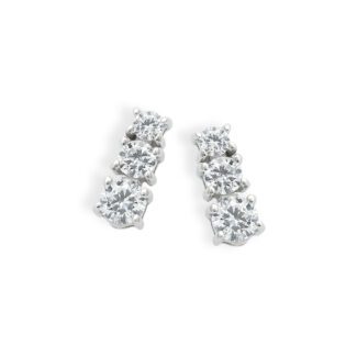 orecchini gioiello classici oro zirconi ambrosia aoz 346