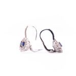 dettaglio posteriore orecchini gioiello pendenti zaffiro comete gioielli orb 949