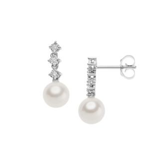 orecchini perle d'amore perle diamanti comete gioielli orp 740