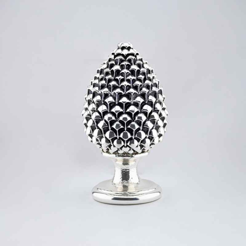 pigna decorativa argentata acca argenti ar 660 p/arg