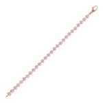 Bracciale Gioiello Tennis Cuori Zirconi Rosa Bronzallure WSBZ02023.RM-LG completo