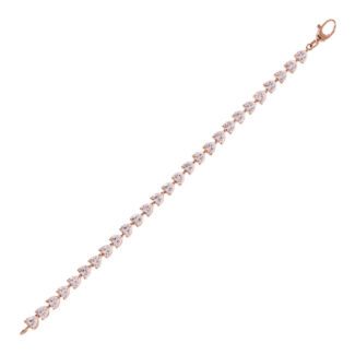 Bracciale Gioiello Tennis Cuori Zirconi Rosa Bronzallure WSBZ02023.RM-LG completo