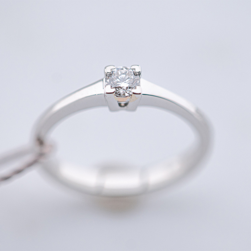 dettaglio frontale Anello Battito Solitario Salvini Gioielli 20074771