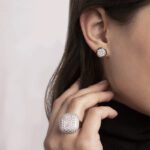 donna indosso Anello Gioiello Chevalier Quadrato Pavé Cubic Zirconia Bronzallure WSBZ01126.WR-16