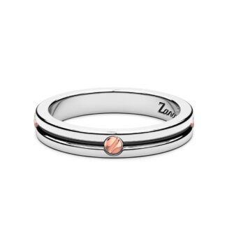 dettaglio Anello Fede Argento Oro Rosa Zancan ESA009R