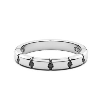 anello argento pietre nere spinelli zancan esa034