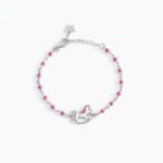 Bracciale Gioiello Bambino Cavalluccio E Inserti Rosa Mabina Gioielli 533492