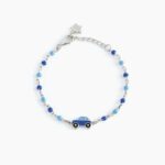 Bracciale Gioiello Bambino Macchina Blu E Inserti Mabina Gioielli 533484