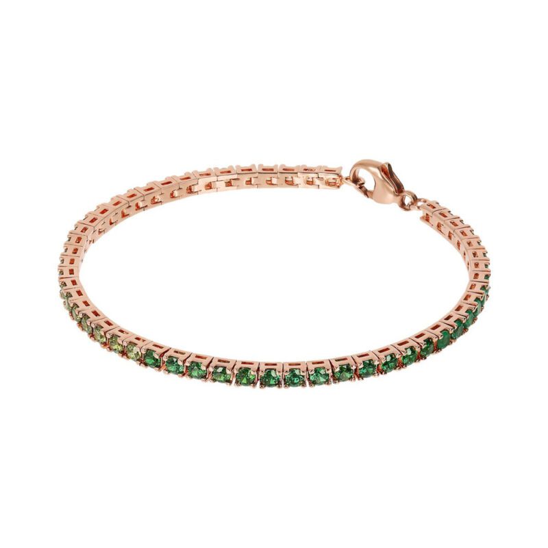 Bracciale Gioiello Tennis Cubic Zirconia Dégradé Verde Bronzallure WSBZ02112.MULTIGREEN