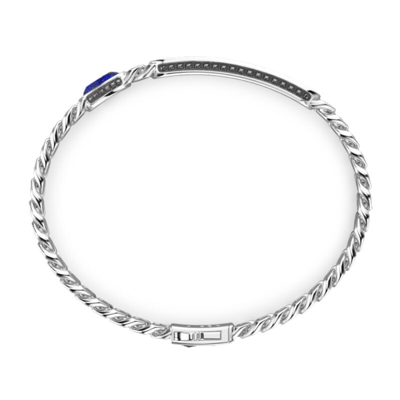 dettaglio bracciale grumette argento e lapis zancan exb969-l