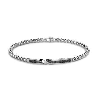 Bracciale Argento Pietre Nere Spinelli Zancan EXB956