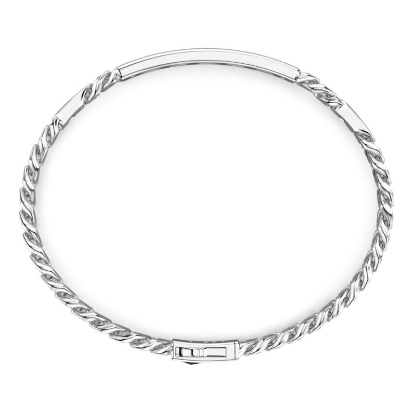 dettaglio Bracciale Grumette Argento Spinelli Zaffiri Zancan ESB285-N