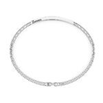 dettaglio bracciale argento targa rutenio nero zancan exb727