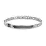 dettaglio bracciale grumette argento e onice zancan exb971