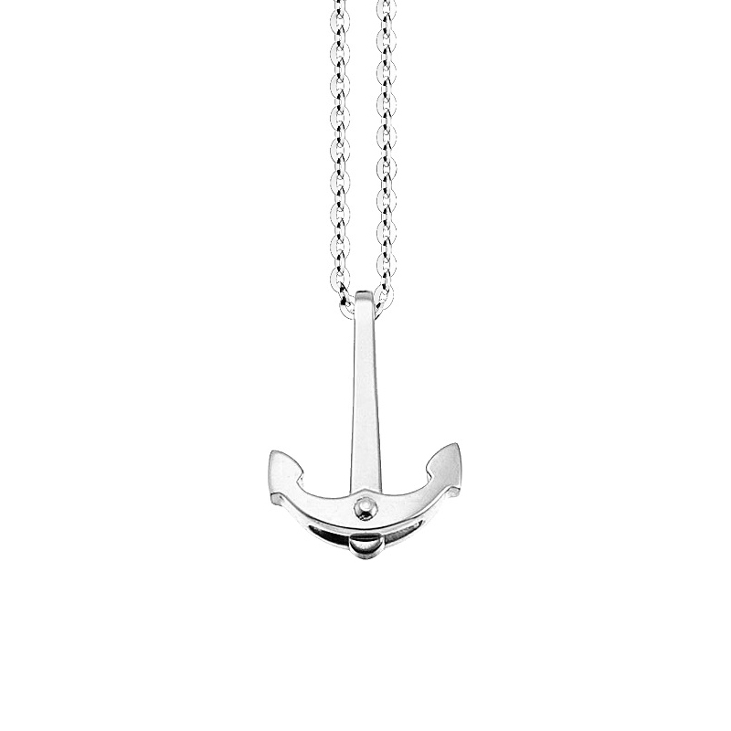 Collana Gioiello Argento Pendente Ancora Zancan ESC147