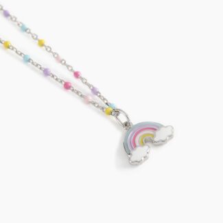 dettaglio Collana Gioiello Bambino Arcobaleno E Inserti Mabina Gioielli 553414