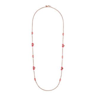 dettaglio intero Collana Bronzallure Lunga Pietre Naturali Rosa WSBZ02249.MUL-RH