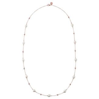 Collana Gioiello Lunga Sfere Perle Bronzallure WSBZ01006.WPRL