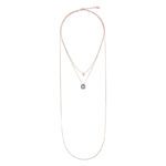 Collana Gioiello Multifilo Disco Pendente Prisma Gem Bronzallure WSBZ02184.BLK-CZ