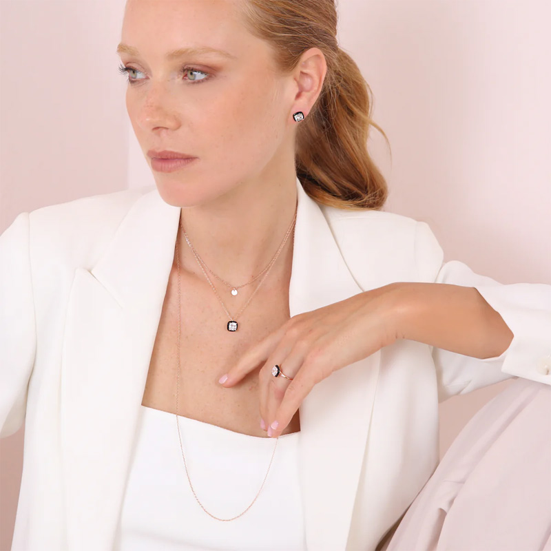 collana-gioiello-multifilo-disco-pendente-prisma-gem-bronzallure-wsbz02184-blk-cz-3 indosso Collana Gioiello Multifilo Disco Pendente Prisma Gem Bronzallure WSBZ02184.BLK-CZ