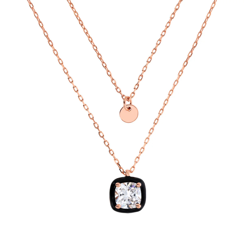 collana-gioiello-multifilo-disco-pendente-prisma-gem-bronzallure-wsbz02184-blk-cz dettaglio ciondoli Collana Gioiello Multifilo Disco Pendente Prisma Gem Bronzallure WSBZ02184.BLK-CZ