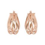 Orecchini Gioiello Cerchio Goccia Intrecciati Bronzallure WSBZ02098.R