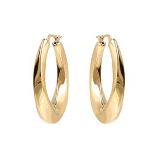 Orecchini Gioiello Cerchio Golden Ritorti Spessi Bronzallure WSBZ02044Y.Y