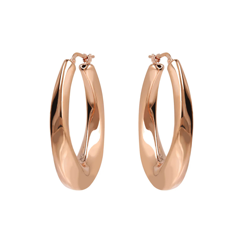orecchini-gioiello-cerchio-rose-ritorti-spessi-bronzallure-wsbz02044r Orecchini Gioiello Cerchio Rosé Ritorti Spessi Bronzallure WSBZ02044.R
