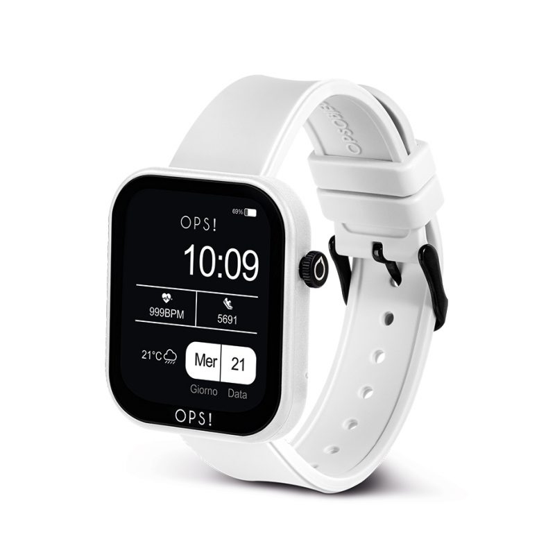 Smartwatch Active Call Bianco Silicone OPS! OPSSW-26