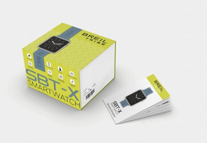 smartwatch-sbt-x-celeste-blu-doppio-cinturino-breil-tribe-ew0670-7 confezione Smartwatch SBT-X Celeste Blu Doppio Cinturino Breil Tribe EW0670