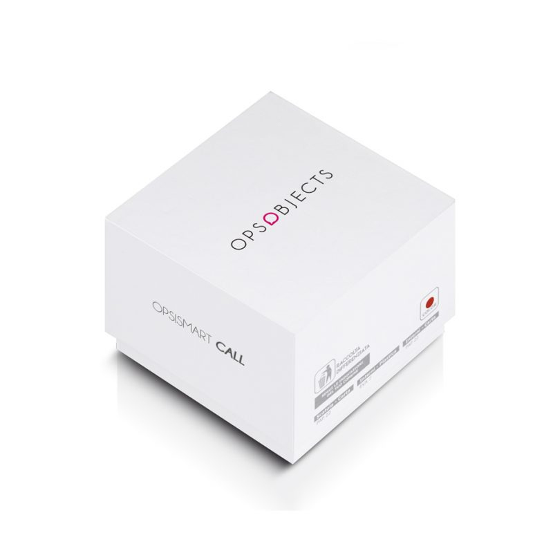 box chiuso Smartwatch Call Argento Nero Cinturino Silicone OPS! OPSSW-10