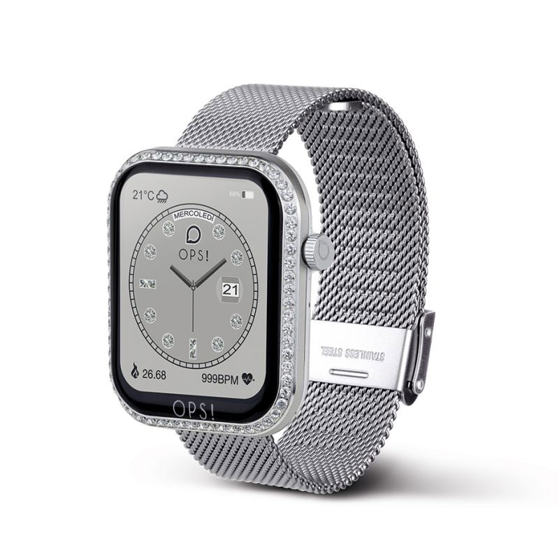 Smartwatch Call Love Diamonds Argento Maglia Milano OPS! OPSSW-43