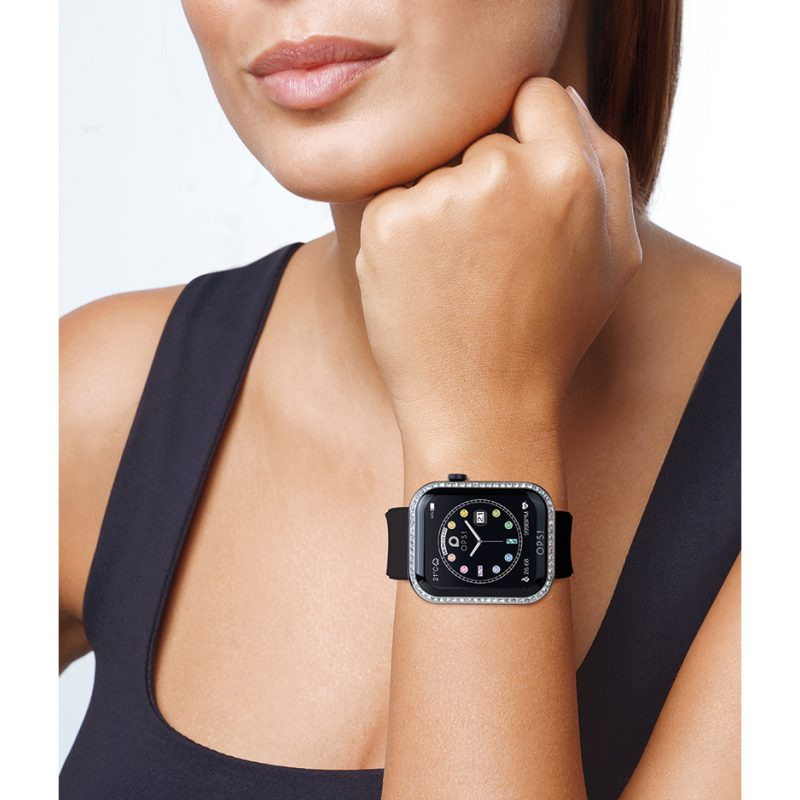 indosso Smartwatch Call Love Diamonds Nero Cinturino Silicone OPS! OPSSW-40