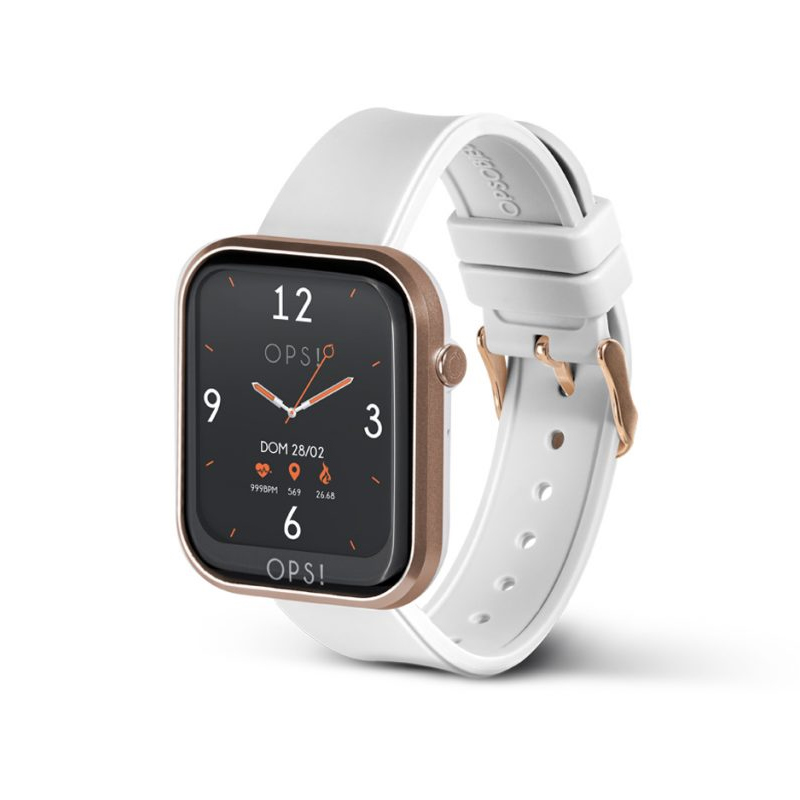 Smartwatch Call Oro Rosa Bianco Cinturino Silicone OPS! OPSSW-11