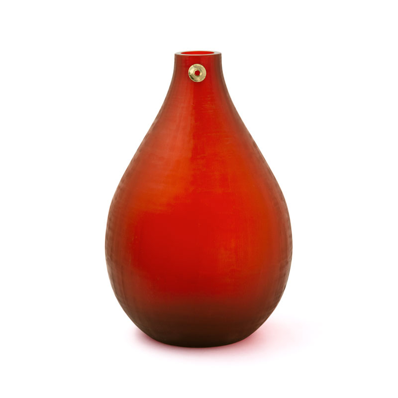 vaso-vetro-molato-rosso-borchia-dorata-dogale-venezia-51434801 Vaso Vetro Molato Rosso Borchia Dorata Dogale Venezia 51434801