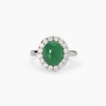 Anello Argento 925‰ Agata Verde Ginevra Mabina Gioielli 523415