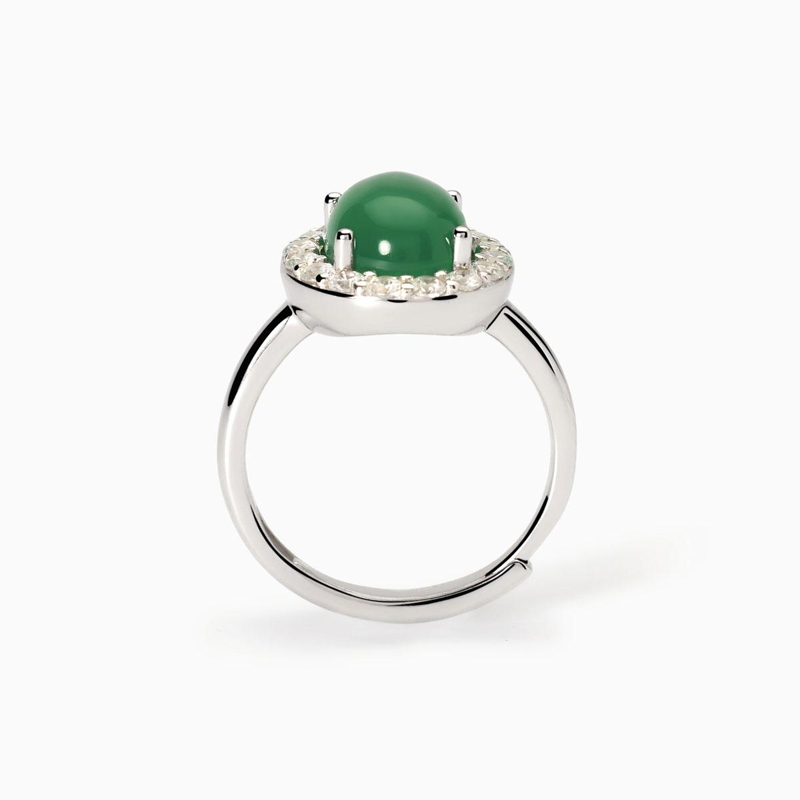 anello-argento-925-agata-verde-ginevra-mabina-gioielli-523415-profilo Anello Argento 925‰ Agata Verde Ginevra Mabina Gioielli 523415 profilo