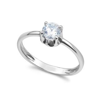 Anello Gioiello Oro 750‰ Zircone Bianco Ambrosia AAZ 142