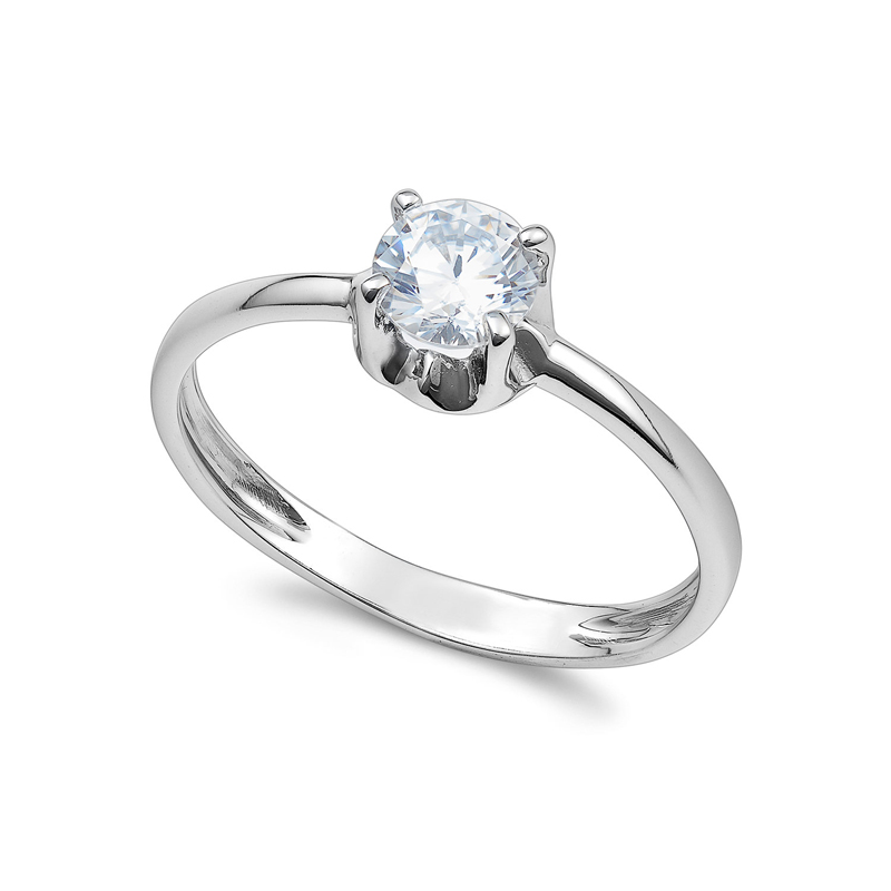 anello-gioiello-solitario-oro-750-zircone-bianco-ambrosia-aaz-142 Anello Gioiello Oro 750‰ Zircone Bianco Ambrosia AAZ 142