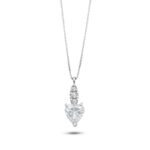 Collana Gioiello Cuore Trilogy Oro 750‰ Zirconi Bianchi Ambrosia AGZ 402