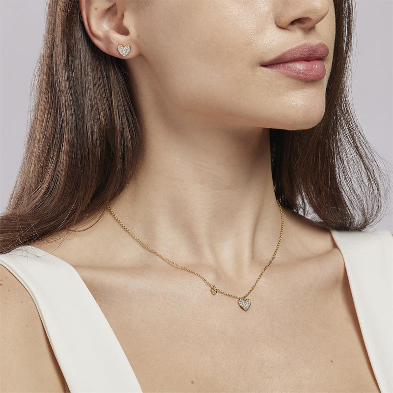 collana-gioiello-one-love-argento-925-doratura-cuore-zirconi-mabina-gioielli-553397-indosso Collana Gioiello One Love Argento 925‰ Doratura Cuore Zirconi Mabina Gioielli 553397 indosso