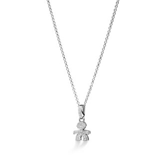 Collana I Preziosi Bimbo Oro Bianco Diamanti LeBebé LBB153